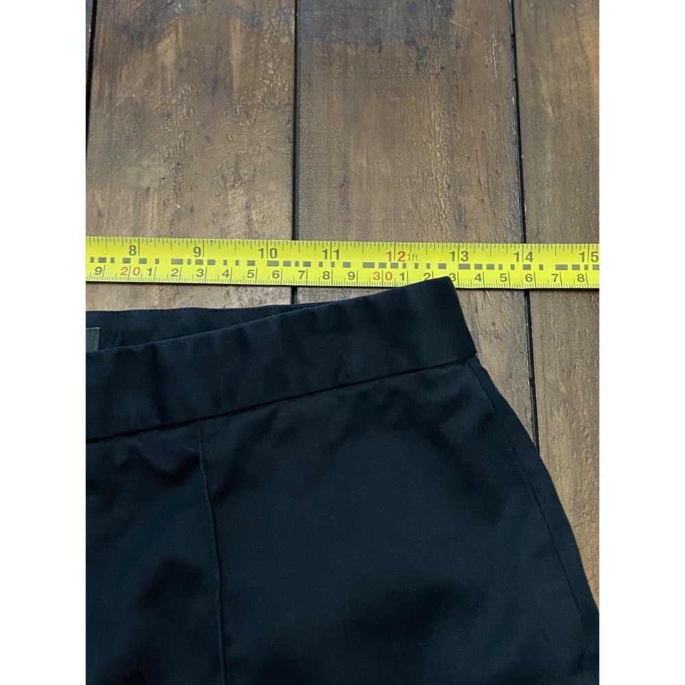 Banana Republic Trouser Pants Womens 4 Black Sheen Logan Wide Leg Sewn Crease - Picture 6 of 9